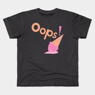 oops I drop my ice cream Kids T-Shirt